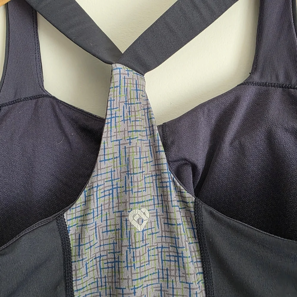 Athletic Athleisure Yoga Top Blue Grey Size Large - Picture 11 of 14